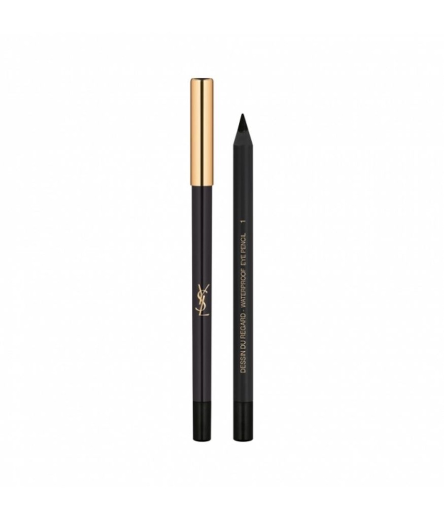 Maquillage Yves Saint Laurent | DESSIN DU REGARD WATERPROOFCrayon Yeux Impact Couleur Tenue 16H 01 - Noir Effronte