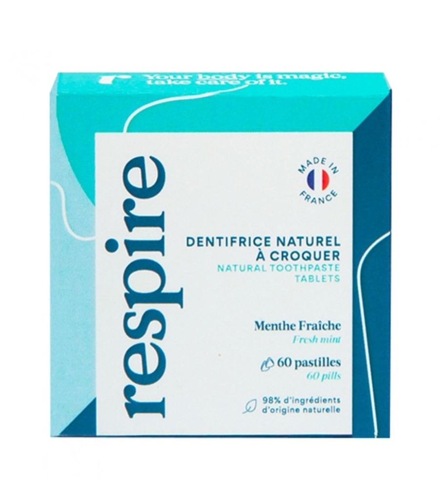 Soins Corps Respire | DENTIFRICE SOLIDE 60 Pastilles