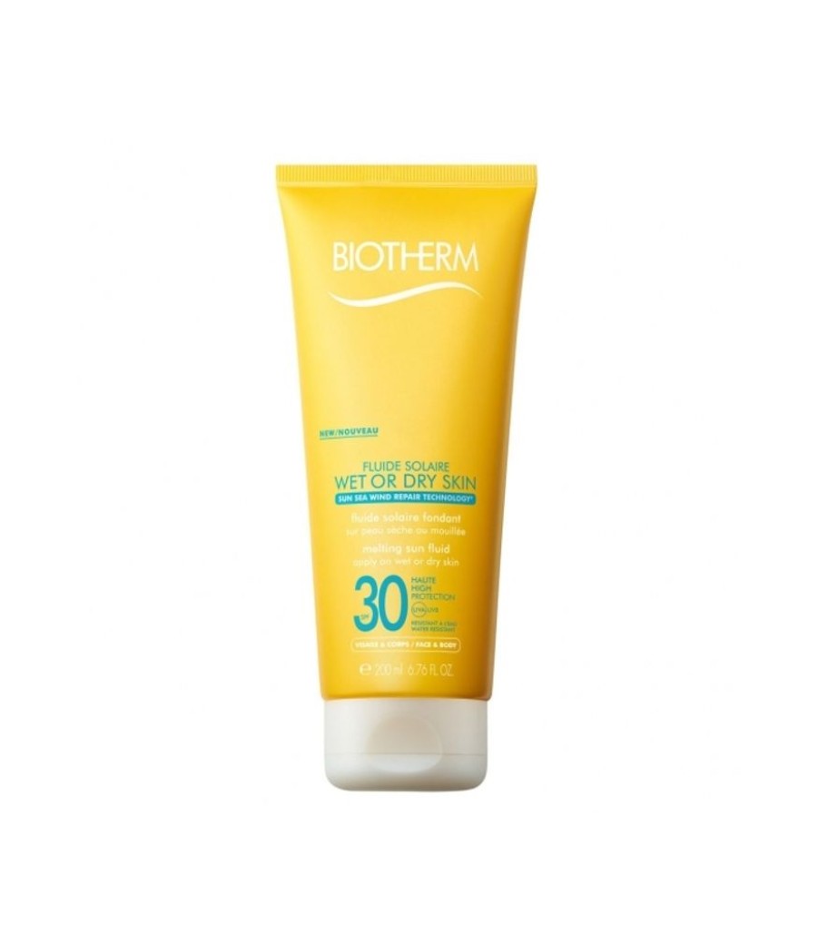 Soins Corps Biotherm | BIOTHERM SOLAIREFluide Solaire Wet or Dry Skin SPF30