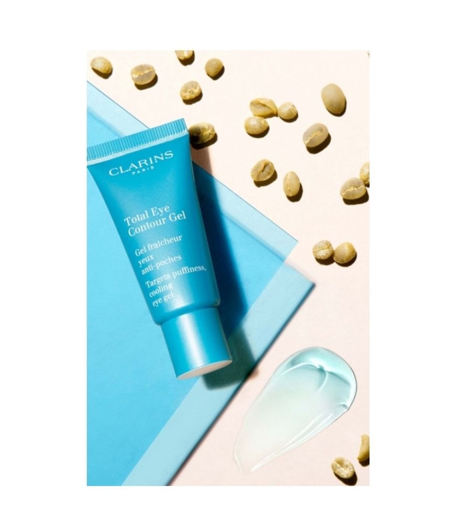 Soins Visage Clarins | TOTAL EYE CONTOUR GELGel fraîcheur yeux anti-poches