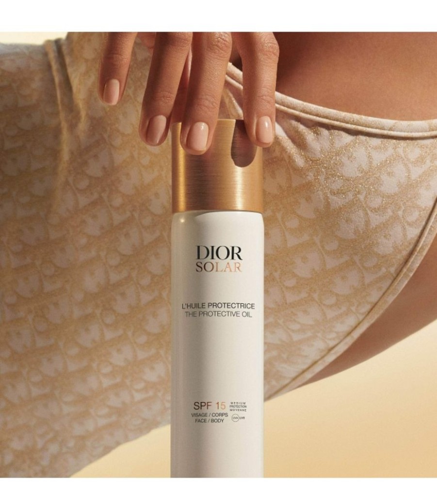 Soins Corps Dior | DIOR SOLARL'Huile Protectrice Visage et Corps SPF 15 - Huile solaire Spray solaire