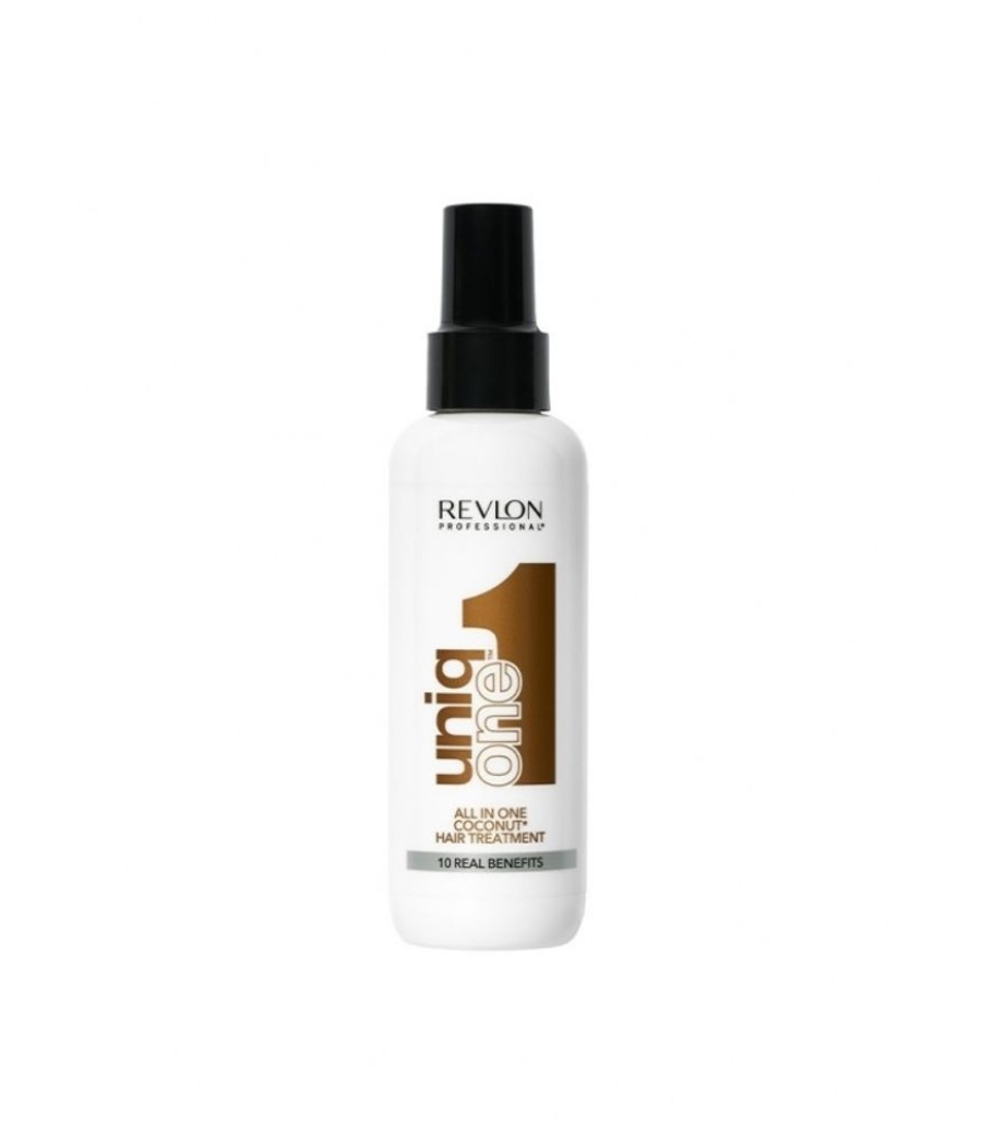 Soins Corps Revlon Professional | UNIQ ONEMasque spray sans rinçage 10 bienfaits, tous types de cheveux - coco